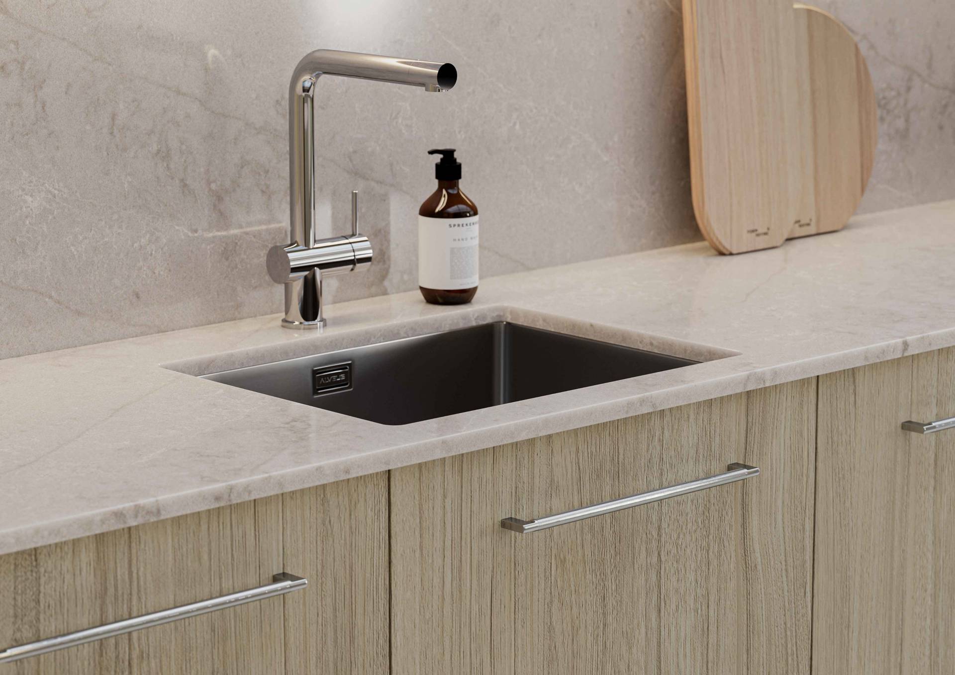 Nura - Greystone Oak & Metara  Steel Oxid