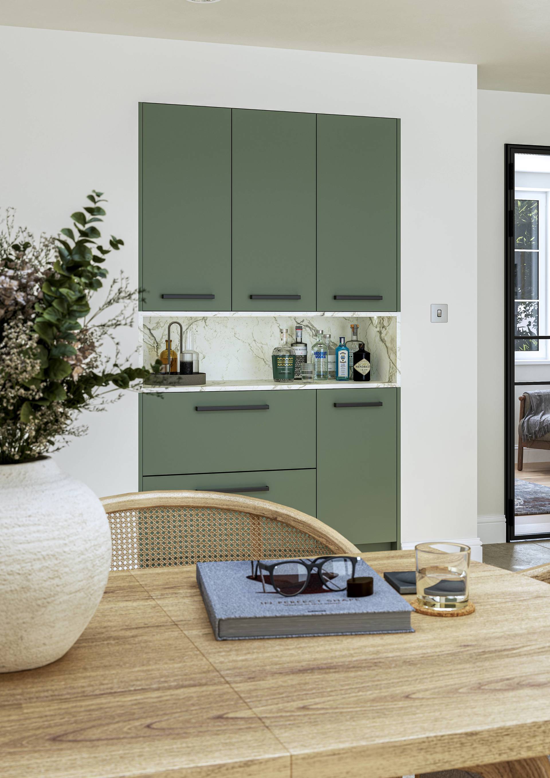  Linea, Nura Reed Green, Nautral Oak Linea