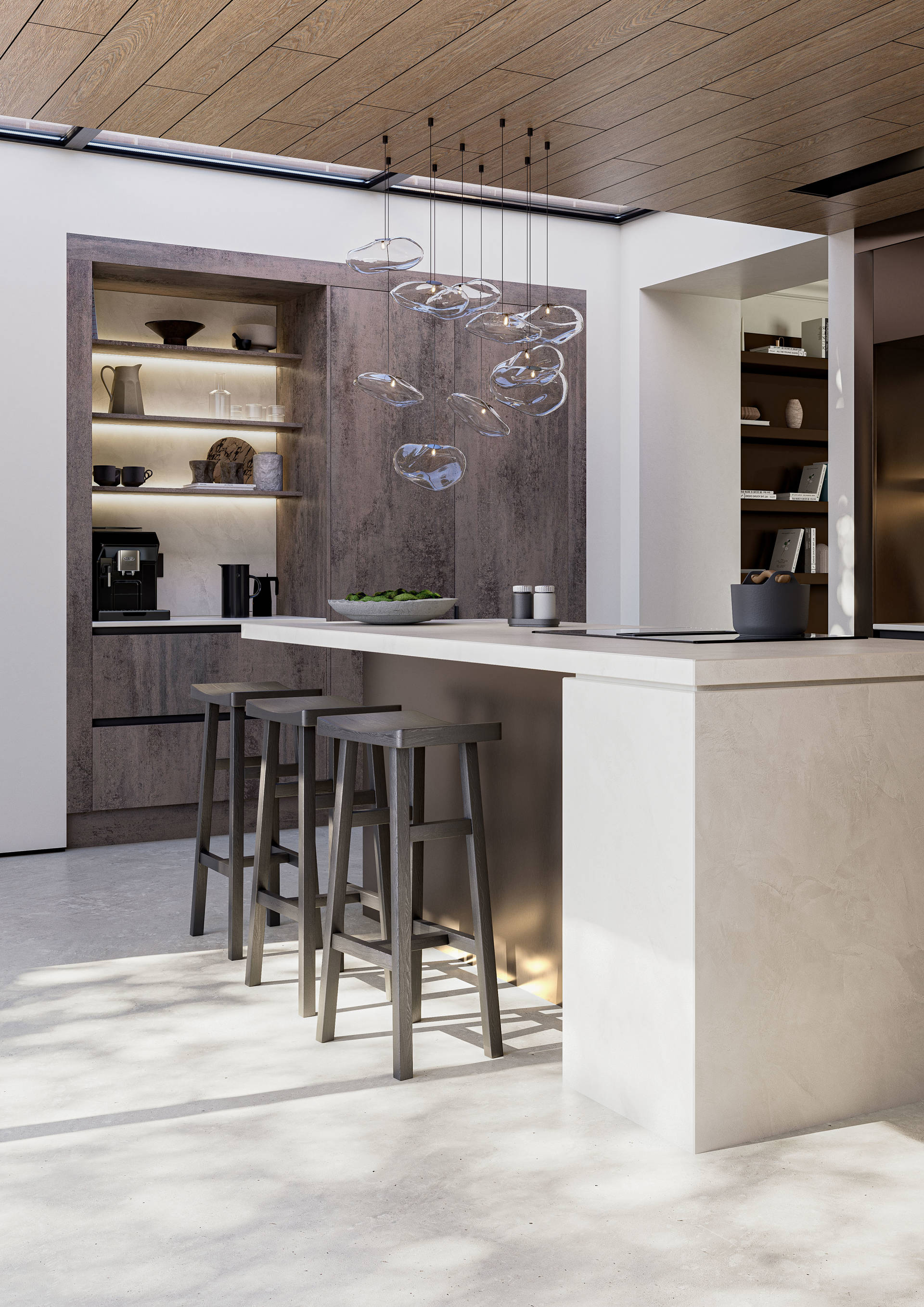 Unity Rocca Banham Concrete & Metara Brushed Bronze