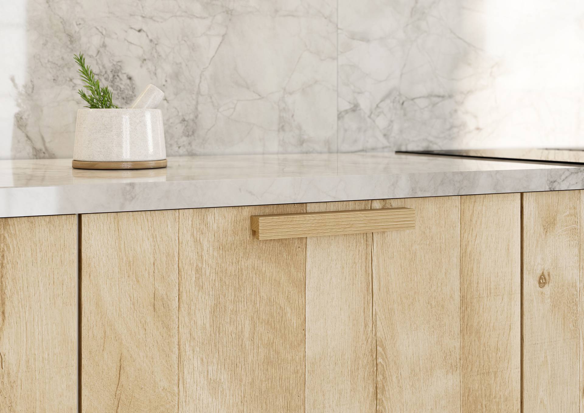 Natural Oak Montane and Supermatt Light Grey