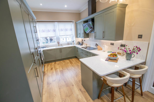A Grade II Listed Kitchen Featuring Hunton Shaker in Regiment Green