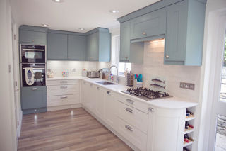 Broadoak Painted In Cornflower Blue And Porcelain