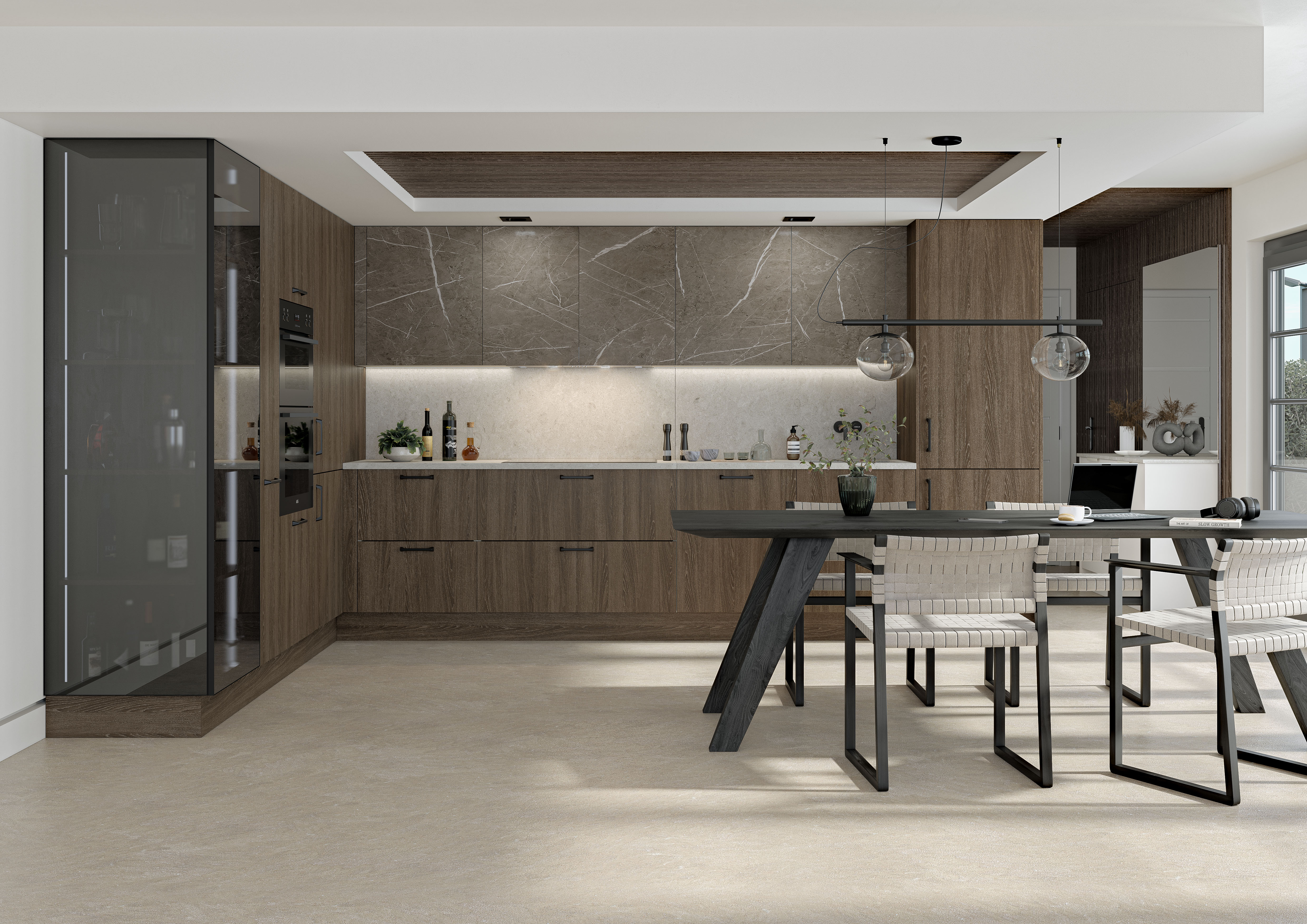 Unity Kitchens Brown Orleans Oak kitchen